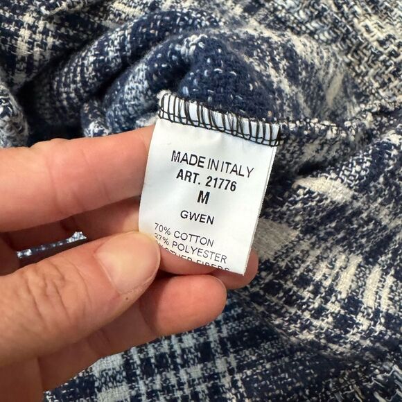 Suzy D London Gwen 21776 Shacket Jacket Women’s MED Blue Plaid Button - Picture 8 of 10